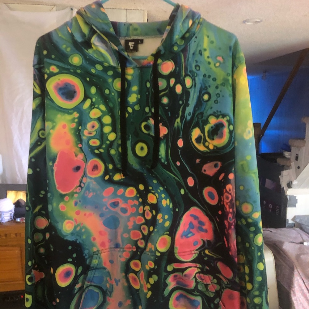 Electro threads hoodie unisex Large